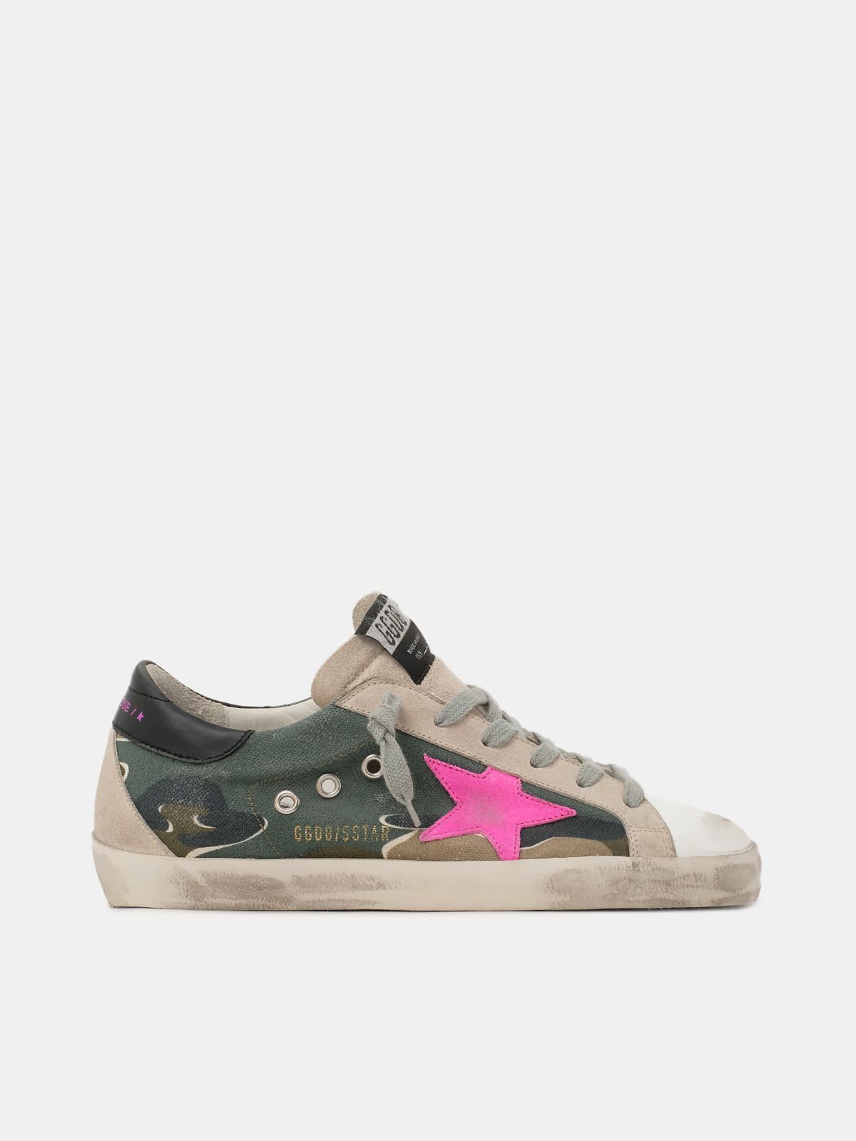 Super-Star sneakers with camouflage pattern