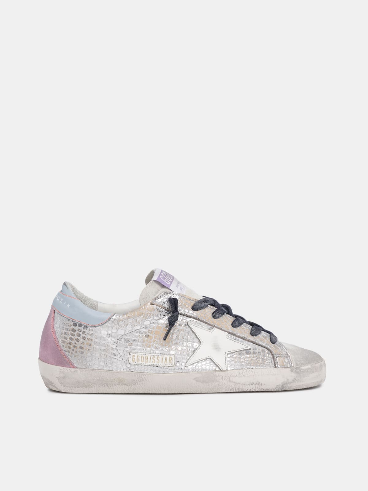 Super-Star sneakers in metallic leather