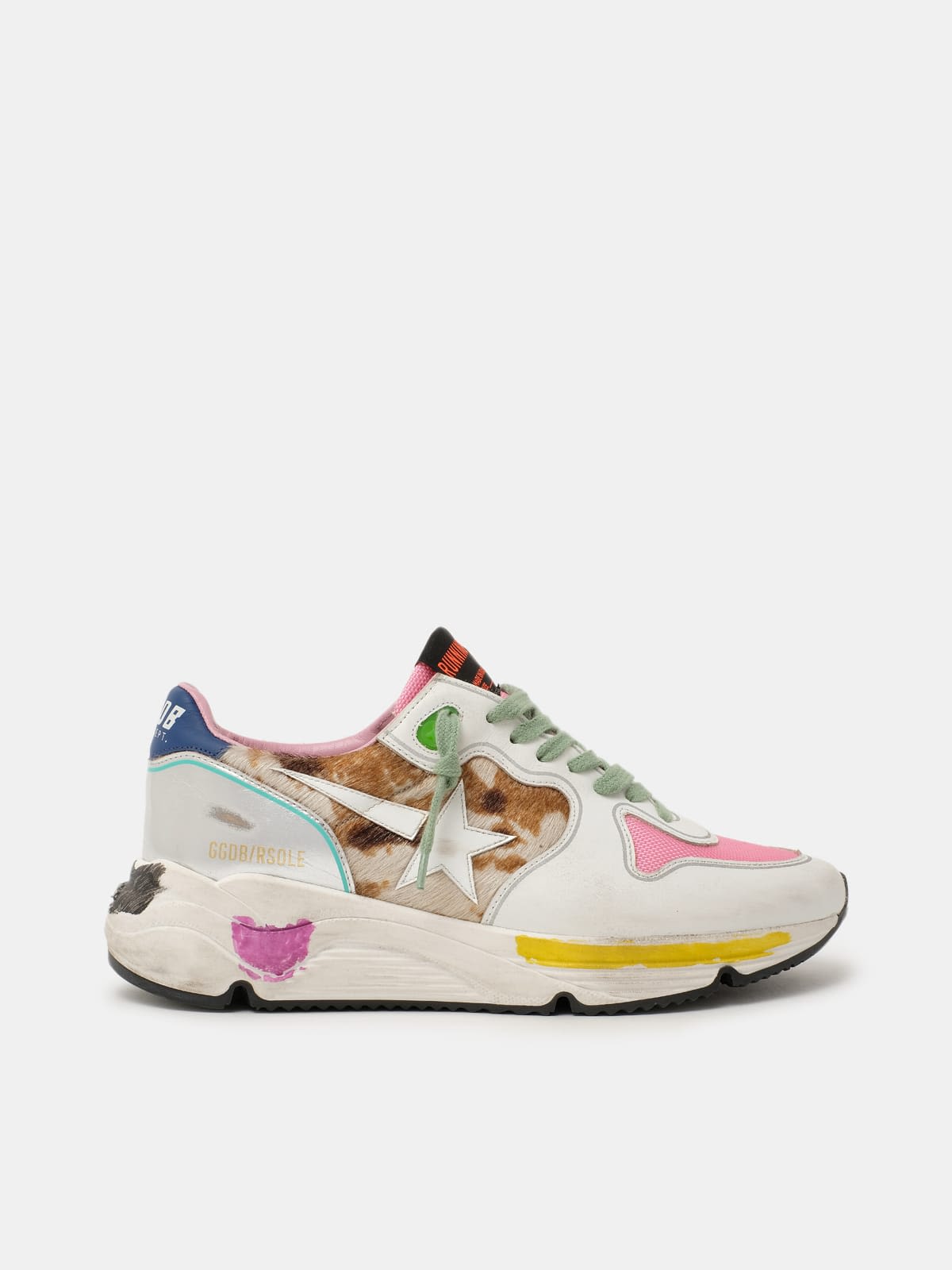 Running Sole sneakers with animal-print insert